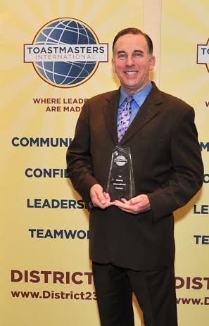 Byron Taylor is District 23 Toastmasters 2014 International Speech Champion