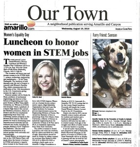 Amarillo Globe Article STEM1