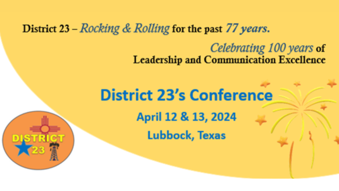 2024 Conference Registration District 23 Toastmasters