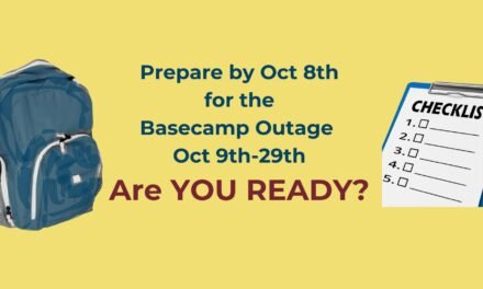 Basecamp Will Be Offline October 9th – October 29th (estimated)