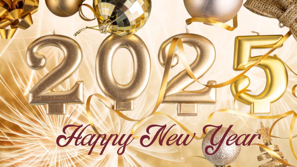 2025 Happy New Year Banner