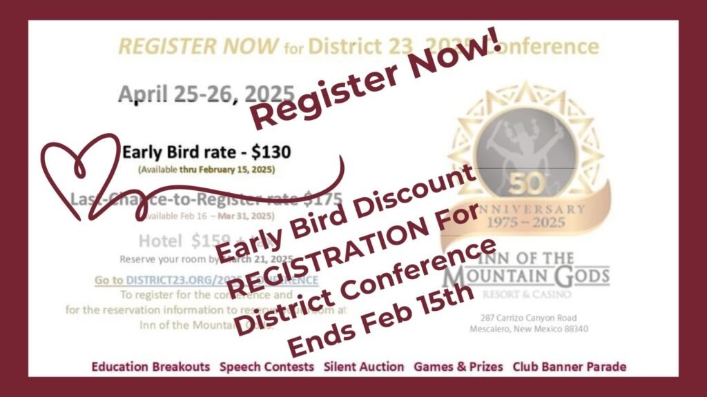 Early Bird Registration